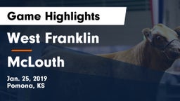West Franklin  vs McLouth  Game Highlights - Jan. 25, 2019