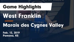 West Franklin  vs Marais des Cygnes Valley  Game Highlights - Feb. 12, 2019