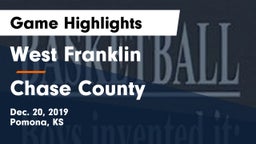 West Franklin  vs Chase County  Game Highlights - Dec. 20, 2019