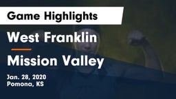 West Franklin  vs Mission Valley  Game Highlights - Jan. 28, 2020