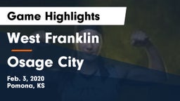 West Franklin  vs Osage City  Game Highlights - Feb. 3, 2020
