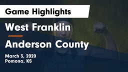 West Franklin  vs Anderson County  Game Highlights - March 3, 2020