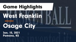 West Franklin  vs Osage City  Game Highlights - Jan. 15, 2021