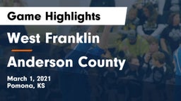 West Franklin  vs Anderson County  Game Highlights - March 1, 2021