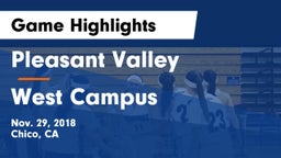 Pleasant Valley  vs West Campus  Game Highlights - Nov. 29, 2018
