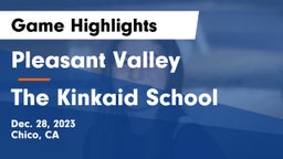 Pleasant Valley  vs The Kinkaid School Game Highlights - Dec. 28, 2023