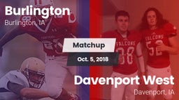 Matchup: Burlington High vs. Davenport West  2018