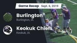 Recap: Burlington  vs. Keokuk Chiefs 2019