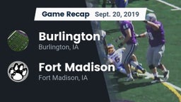 Recap: Burlington  vs. Fort Madison  2019