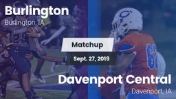 Matchup: Burlington High vs. Davenport Central  2019