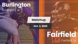 Matchup: Burlington High vs. Fairfield  2020