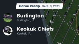 Recap: Burlington  vs. Keokuk Chiefs 2021