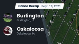 Recap: Burlington  vs. Oskaloosa  2021