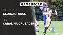 Recap: Georgia Force vs. Carolina Crusaders 2016