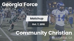 Matchup: Georgia Force vs. Community Christian  2016