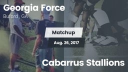 Matchup: Georgia Force vs. Cabarrus Stallions 2017