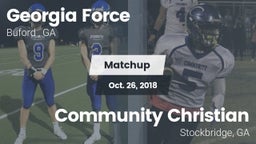 Matchup: Georgia Force vs. Community Christian  2018
