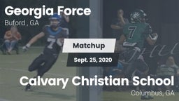 Matchup: Georgia Force vs. Calvary Christian School 2020