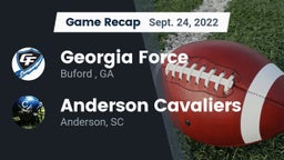 Recap: Georgia Force vs. Anderson Cavaliers  2022