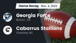 Recap: Georgia Force vs. Cabarrus Stallions  2023