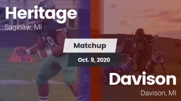 Matchup: Heritage  vs. Davison  2020
