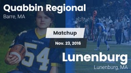 Matchup: Quabbin Regional vs. Lunenburg  2016