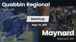 Matchup: Quabbin Regional vs. Maynard  2017