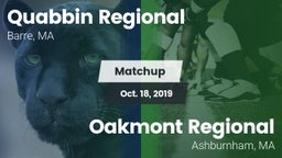 Matchup: Quabbin Regional vs. Oakmont Regional  2019