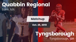 Matchup: Quabbin Regional vs. Tyngsborough  2019