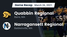 Recap: Quabbin Regional  vs. Narragansett Regional  2021