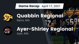 Recap: Quabbin Regional  vs. Ayer-Shirley Regional  2021