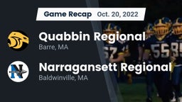 Recap: Quabbin Regional  vs. Narragansett Regional  2022