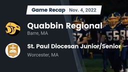 Recap: Quabbin Regional  vs. St. Paul Diocesan Junior/Senior  2022