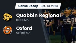 Recap: Quabbin Regional  vs. Oxford  2023