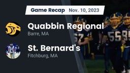 Recap: Quabbin Regional  vs. St. Bernard's  2023