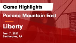 Pocono Mountain East  vs Liberty  Game Highlights - Jan. 7, 2022