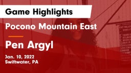 Pocono Mountain East  vs Pen Argyl  Game Highlights - Jan. 10, 2022