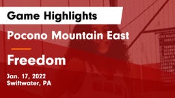 Pocono Mountain East  vs Freedom  Game Highlights - Jan. 17, 2022