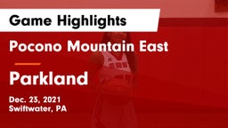 Pocono Mountain East  vs Parkland  Game Highlights - Dec. 23, 2021