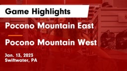 Pocono Mountain East  vs Pocono Mountain West  Game Highlights - Jan. 13, 2023
