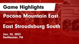Pocono Mountain East  vs East Stroudsburg  South Game Highlights - Jan. 24, 2023