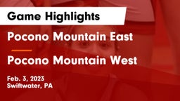 Pocono Mountain East  vs Pocono Mountain West  Game Highlights - Feb. 3, 2023