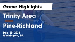 Trinity Area  vs Pine-Richland  Game Highlights - Dec. 29, 2021