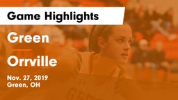 Green  vs Orrville  Game Highlights - Nov. 27, 2019