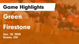 Green  vs Firestone  Game Highlights - Jan. 18, 2020
