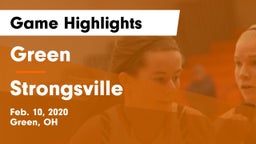 Green  vs Strongsville  Game Highlights - Feb. 10, 2020