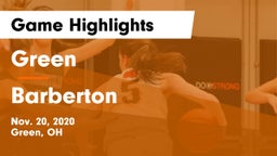 Green  vs Barberton  Game Highlights - Nov. 20, 2020