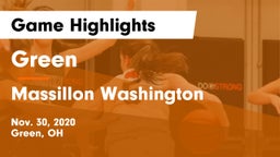 Green  vs Massillon Washington  Game Highlights - Nov. 30, 2020