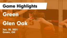 Green  vs Glen Oak  Game Highlights - Jan. 30, 2021