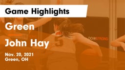 Green  vs John Hay  Game Highlights - Nov. 20, 2021